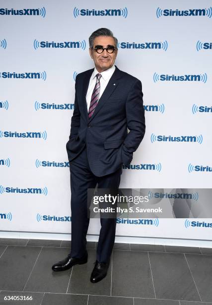 Eugene Levy visits the SiriusXM Studio on February 6, 2017 in New York City.