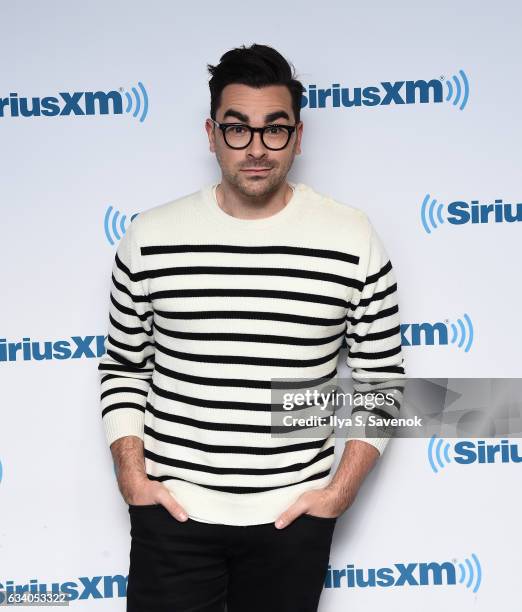 Actor Daniel Levy visits the SiriusXM Studio on February 6, 2017 in New York City.