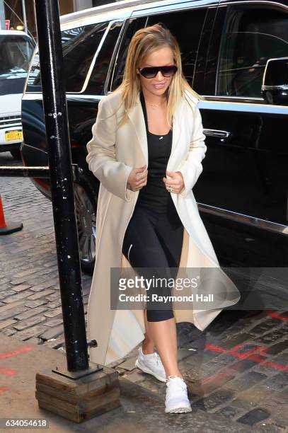 Singer Rita Ora is seen walking in Soho on February 6, 2017 in New York City.