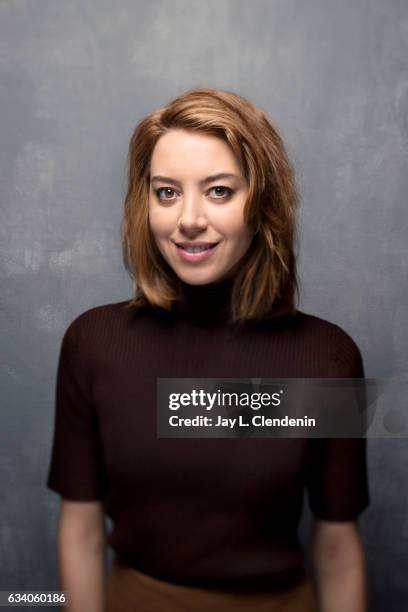 Actress Aubrey Plaza from the film, "Ingrid Goes West," is photographed at the 2017 Sundance Film Festival for Los Angeles Times on January 21, 2017...