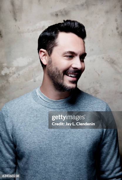 Actor Jack Huston, from the film, "Yellow Birds," is photographed at the 2017 Sundance Film Festival for Los Angeles Times on January 21, 2017 in...