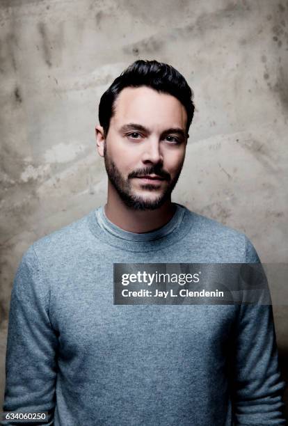 Actor Jack Huston, from the film, "Yellow Birds," is photographed at the 2017 Sundance Film Festival for Los Angeles Times on January 21, 2017 in...