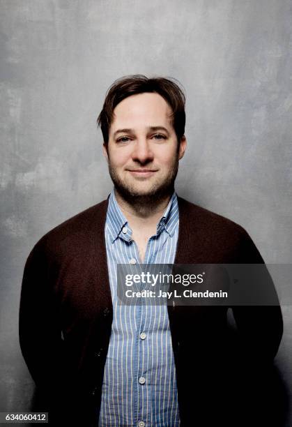 Director Danny Strong, from the film Rebel in the Rye, is photographed at the 2017 Sundance Film Festival for Los Angeles Times on January 24, 2017...