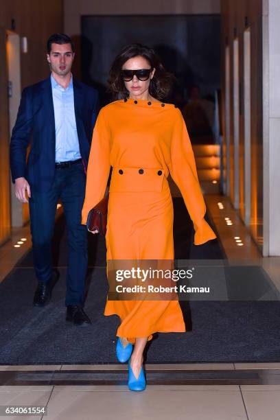 Victoria Beckham seen out in Manhattan on February 5, 2017 in New York City.