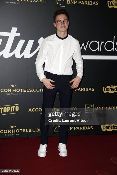 Youtuber Sundy Jules attends the "4th Melty Future Awards" at Le Grand Rex on February 6, 2017 in Paris, France.