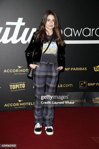 Actress Adele Castillon attends the "4th Melty Future Awards" at Le Grand Rex on February 6, 2017 in Paris, France.