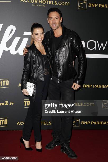 Dancers Denitsa Ikonomova and Maxime Dereymez from 'Danse avec les Stars' attends the "4th Melty Future Awards" at Le Grand Rex on February 6, 2017...