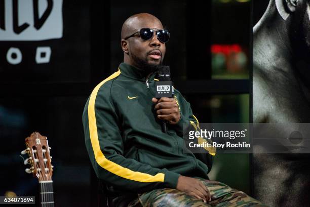 Musician Wyclef Jean discusses "J'ouvert" with the Build Series at Build Studio on February 6, 2017 in New York City.