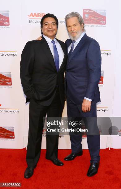 Actors Gil Birmingham and Jeff Bridges attend the 16th Annual AARP The Magazine's Movies For Grownups Awards at the Beverly Wilshire Four Seasons...