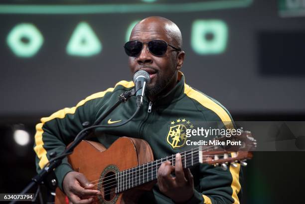 Musician Wyclef Jean visits Build Series to discuss his new EP "J'ouvert" at Build Studio on February 6, 2017 in New York City.