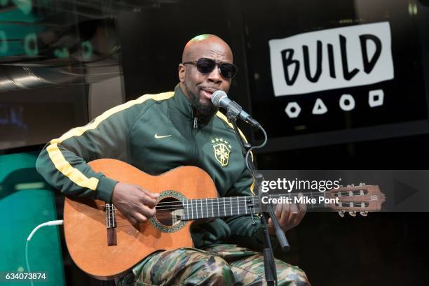 Musician Wyclef Jean visits Build Series to discuss his new EP "J'ouvert" at Build Studio on February 6, 2017 in New York City.