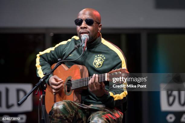 Musician Wyclef Jean visits Build Series to discuss his new EP "J'ouvert" at Build Studio on February 6, 2017 in New York City.