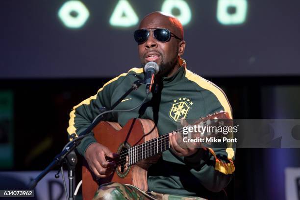 Musician Wyclef Jean visits Build Series to discuss his new EP "J'ouvert" at Build Studio on February 6, 2017 in New York City.