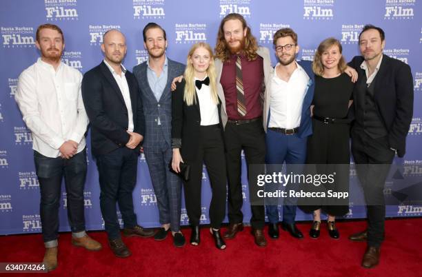 Cinematographer Shelley Farthing-Dawe, composer Nicholas Pollock, actor Rowan Davie, actress Alice Foulcher, director Gregory Erdstein, actor Lloyd...