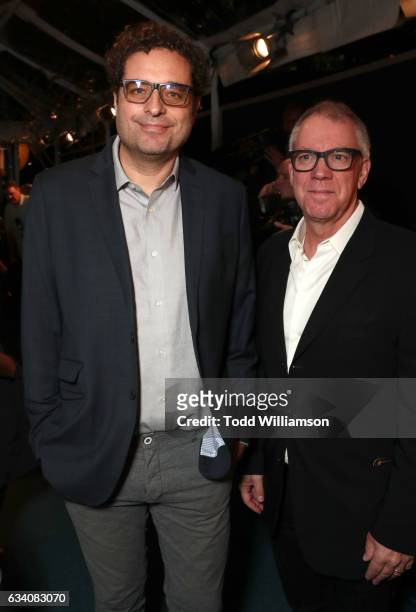 Director Theodore Ushev and producer Marc Bertrand attend The Hollywood Reporter 5th Annual Nominees Night at Spago on February 6, 2017 in Beverly...