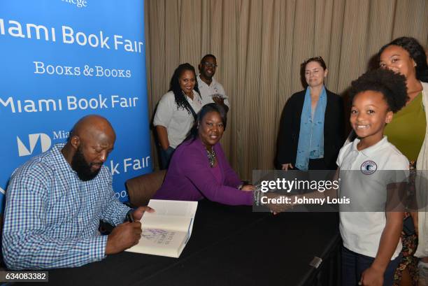 Tracy Martin and Sybrina Fulton speak and sign copies of their book "Rest In Power: The Enduring Life Of Trayvon Martin" at Miami Dade College on...