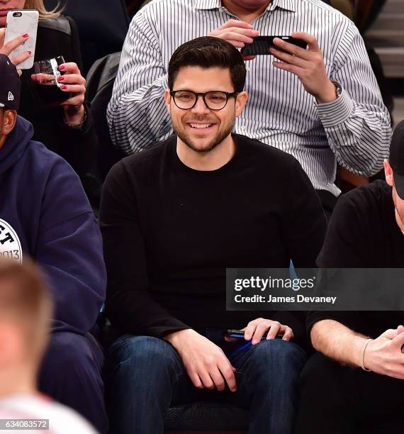 Jerry Ferrara attends Los Angeles Lakers Vs. New York Knicks game at Madison Square Garden on February 6, 2017 in New York City.