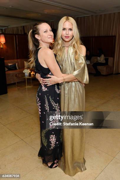 Jennifer Meyer and Rachel Zoe attend Rachel Zoe's Los Angeles Presentation at Sunset Tower Hotel on February 6, 2017 in West Hollywood, California.
