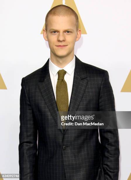 Actor Lucas Hedges arrives at the 89th Annual Academy Awards Nominee Luncheon at The Beverly Hilton Hotel on February 6, 2017 in Beverly Hills,...