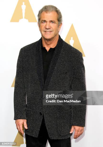 Actor/filmmaker Mel Gibson arrives at the 89th Annual Academy Awards Nominee Luncheon at The Beverly Hilton Hotel on February 6, 2017 in Beverly...