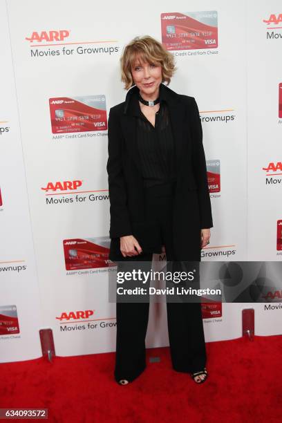 Actress Susan Blakely attends the AARP's 16th Annual Movies for Grownups Awards at the Beverly Wilshire Four Seasons Hotel on February 6, 2017 in...