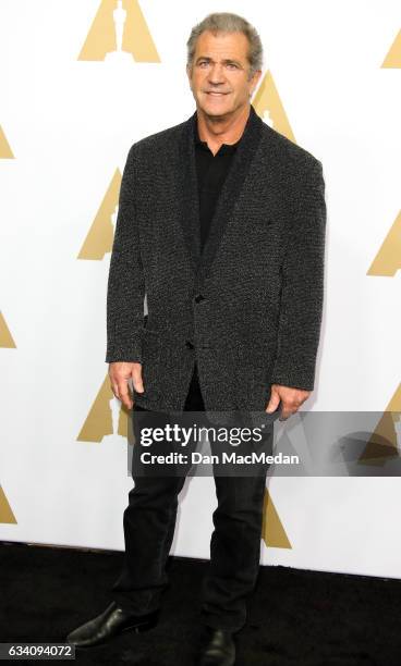 Actor/filmmaker Mel Gibson arrives at the 89th Annual Academy Awards Nominee Luncheon at The Beverly Hilton Hotel on February 6, 2017 in Beverly...