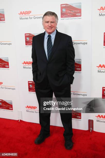 Actor Treat Williams attends the AARP's 16th Annual Movies for Grownups Awards at the Beverly Wilshire Four Seasons Hotel on February 6, 2017 in...