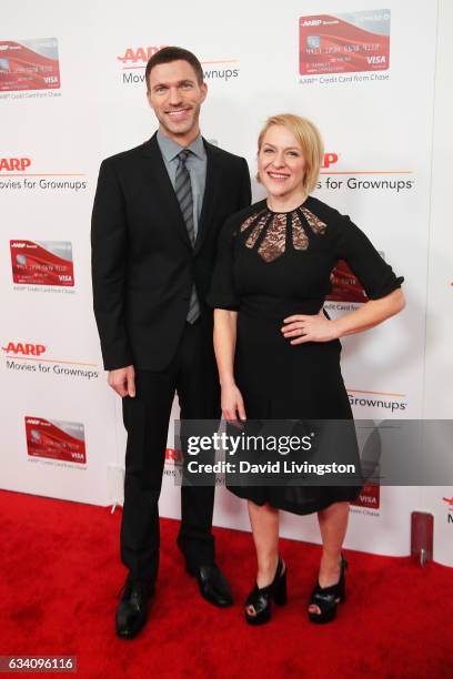 Producers Travis Knight and Arianne Sutner attend the AARP's 16th Annual Movies for Grownups Awards at the Beverly Wilshire Four Seasons Hotel on...