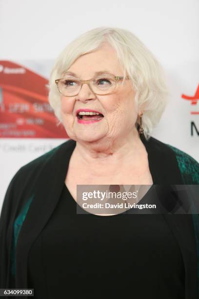 Actress June Squibb attends the AARP's 16th Annual Movies for Grownups Awards at the Beverly Wilshire Four Seasons Hotel on February 6, 2017 in...