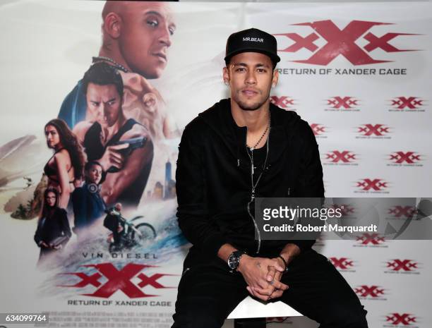 Neymar Jr. Attends a special screening of Paramount Pictures 'xXx: Return of Xander Cage' at the Cinesa Diagonal on February 6, 2017 in Barcelona,...