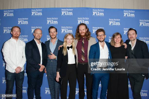 Cinematographer Shelley Farthing-Dawe, composer Nicholas Pollock, actor Rowan Davie, actress Alice Foulcher, director Gregory Erdstein, actor Lloyd...