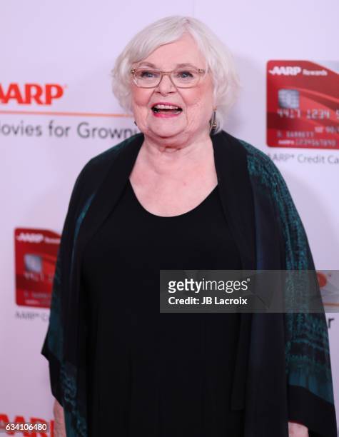 June Squibb attends the AARP's 16th Annual Movies For Grownups Awards on February 6, 2017 in Beverly Hills, California.