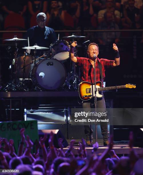 Bruce Springsteen Performance Bruce Springsteen And The E Street Band Tour Sydney Photos and Premium ...