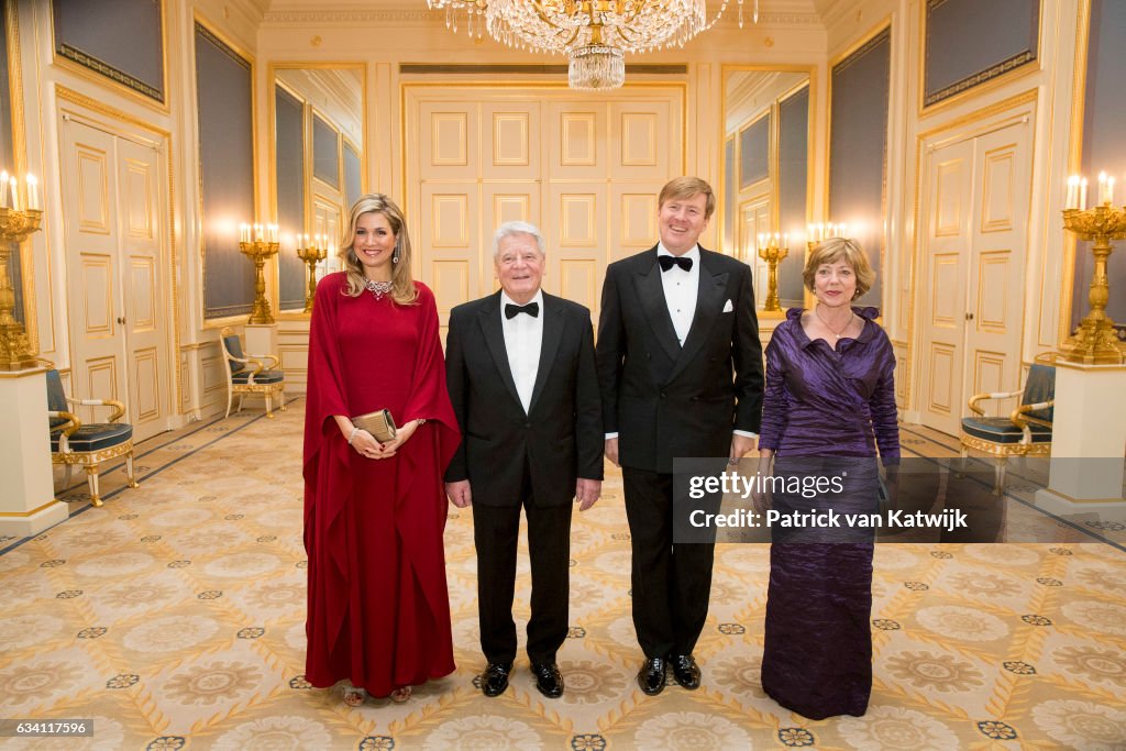 King Willem-Alexander and Queen Maxima host Dinner for German President Gauck