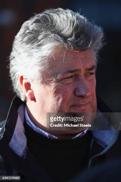 Champion jump trainer Paul Nicholls during a media day at Manor Farm Stables on February 7, 2017 in Ditcheat, Somerset.