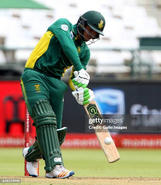 Quinton de Kock of the Proteas during the 4th ODI between South Africa and Sri Lanka at PPC Newlands on February 07, 2017 in Cape Town, South Africa.