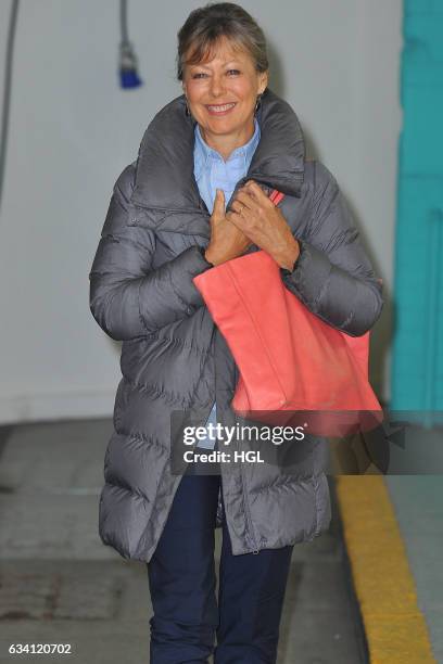 Actress Jenny Agutter seen at the ITV This Morning studios. Sighting on February 7, 2017 in London, England.
