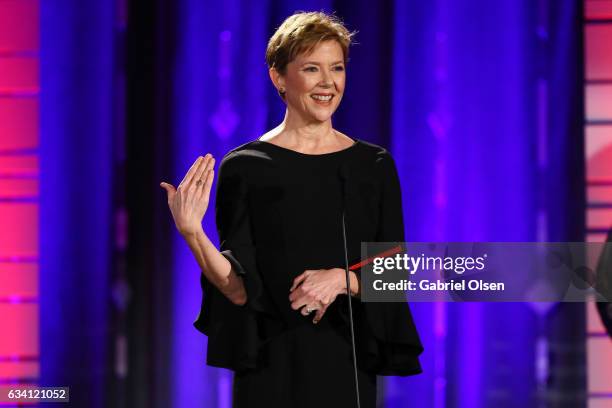 Annette Bening attends the 16th Annual AARP The Magazine's Movies For Grownups Awards at the Beverly Wilshire Four Seasons Hotel on February 6, 2017...