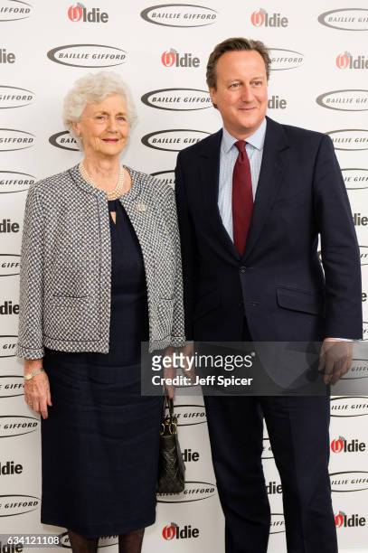 Mary Fleur Cameron and David Cameron attend The Oldie of the Year Awards at Simpson's in the Strand on February 7, 2017 in London, United Kingdom.
