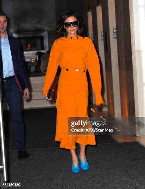 Victoria Beckham is seen on February 6, 2017 in New York City.
