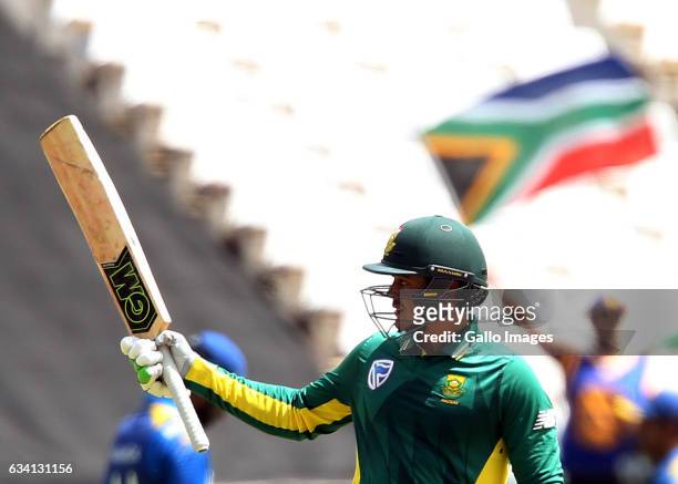 Quinton de Kock of the Proteas during the 4th ODI between South Africa and Sri Lanka at PPC Newlands on February 07, 2017 in Cape Town, South Africa.