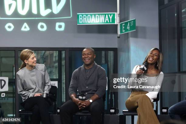 Rosamund Pike, David Oyelowo and Amma Asante attend Build Series to discuss "A United Kingdom" at Build Studio on February 7, 2017 in New York City.