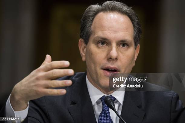 February 7: Jeremy Bash, former Chief of Staff at the U.S. Department of Defense, speaks during a Senate Foreign Relations Committee hearing on the...