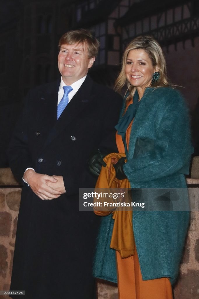 King Willem-Alexander And Queen Maxima Of The Netherlands Visit Thuringia - Day 1