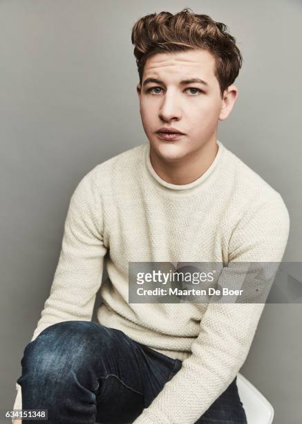 Actor Tye Sheridan from the film 'The Yellow Birds' poses for a portrait at the 2017 Sundance Film Festival Getty Images Portrait Studio presented by...