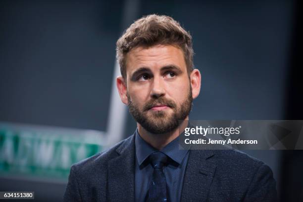 Nick Viall attends AOL Build Series to discuss "The Bachelor" at Build Studio on February 7, 2017 in New York City.