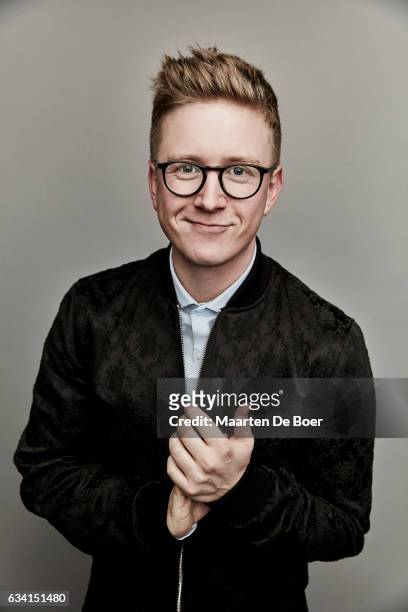 American YouTube and podcast personality, humorist, author and activist Tyler Oakley poses for a portrait at the 2017 Sundance Film Festival Getty...