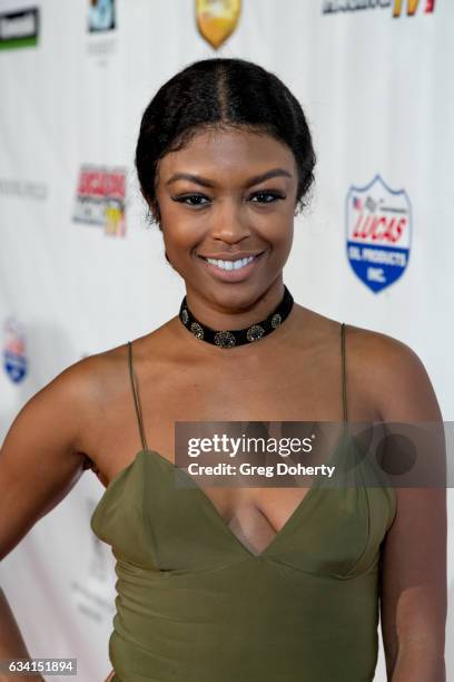 Actress Javicia Leslie attends the Premiere Of Sony Pictures Home Entertainment's "Running Wild" at TCL Chinese Theatre on February 6, 2017 in...