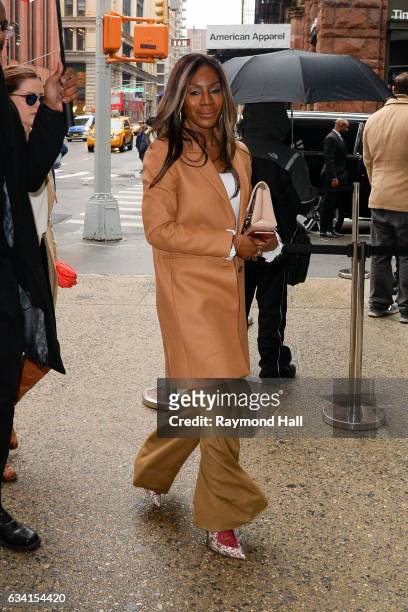 Actress Amma Asante is seen walking in Soho on February 7, 2017 in New York City.