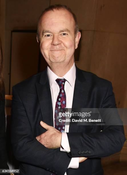 Ian Hislop attends a private view of the David Hockney retrospective at the Tate Britain on February 7, 2017 in London, England.